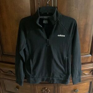 adidas Black Quarter-Zip Sweatshirt